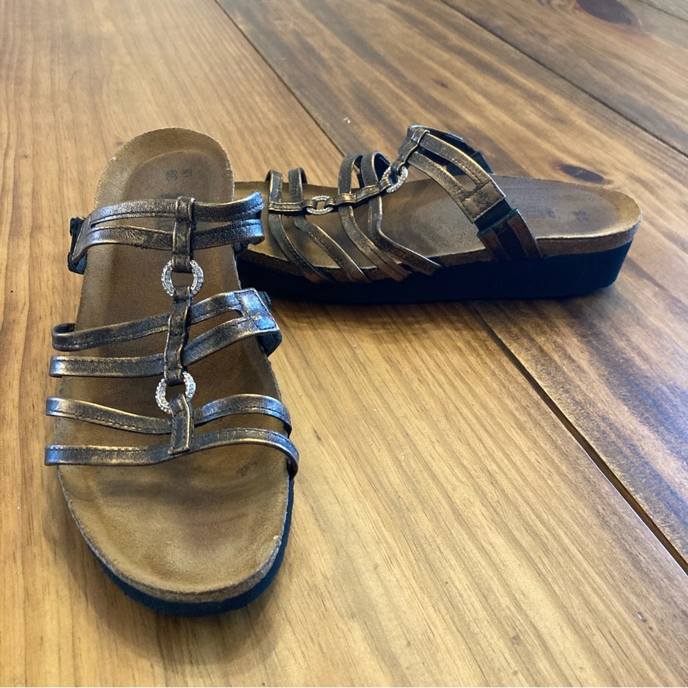 Naot Betty Burnt Bronze Womens EU 39 (US 8) Strappy Sandals